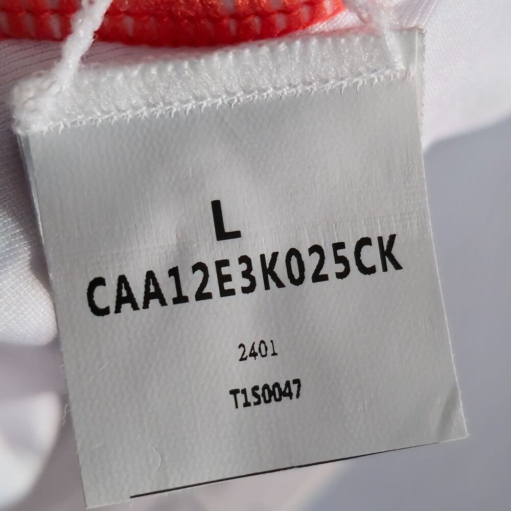 Cupshe Tropical Print Ruched One-Piece Swimsuit L Orange White Adjustable Straps - Picture 6 of 10